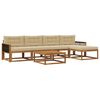vidaXL Ensemble de canap&eacute;s d'ext&eacute;rieur 6 pcs Naturel et Beige