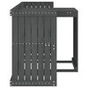 vidaXL Set de balcon 2 places gris bois de pin massif
