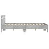 vidaXL Cadre de lit sans matelas gris b&eacute;ton 135x190 cm