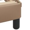 vidaXL Cadre de lit Dover cappuccino 90x200 cm similicuir