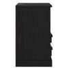 vidaXL Cabinet de chevet avec tiroir 2 pcs Ch&ecirc;ne noir 36 x 43 x 60 cm