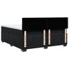 vidaXL Sommier &agrave; lattes de lit et matelas Noir 200x200 cm Velours