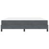 vidaXL Lit &agrave; ressorts avec matelas Gris fonc&eacute; 180 x 200 cm tissu