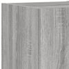 vidaXL Unit&eacute;s murales TV avec LED 6 pcs gris sonoma bois d'ing&eacute;nierie