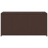 vidaXL Boîte de rangement de jardin marron 120x50x60 cm résine tressée