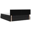 vidaXL Lit avec rangement et matelas avec matelas Noir 160 x 200 cm