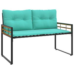 vidaXL Banc &agrave; couches en bois 114 x 55 x 77 cm Turquoise Rectangulaire