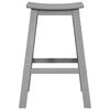 vidaXL Tabouret de bar 2 pcs Gris clair 52 x 43 x 73,5 cm HDPE