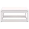 vidaXL Salon de jardin 2 pcs avec coussins Blanc Bois de pin massif