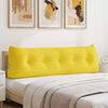 vidaXL Coussin de Dos Jaune clair 160 x 24 x 50 cm tissu