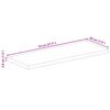 vidaXL Dessus de table 70x20x3,8 cm rectangulaire bois massif manguier
