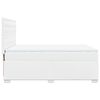 vidaXL Sommier &agrave; lattes de lit avec matelas Blanc 140x190cm Similicuir