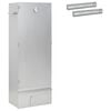 vidaXL Four &agrave; fumer 3 pc 44,5 x 29 x 110 cm Acier galvanis&eacute; Argent&eacute;