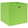 vidaXL Bo&icirc;tes de rangement 4 pcs Tissu intiss&eacute; 28x28x28 cm Vert