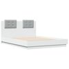 vidaXL Cadre de lit sans matelas blanc 120x190 cm