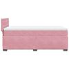 vidaXL Sommier &agrave; lattes de lit avec matelas Rose 100x200 cm Velours