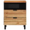 vidaXL Cabinet de chevet Marron 50 x 33 x 62 cm Bois d'acacia massif