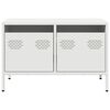 vidaXL Meuble TV blanc 68x39x43,5 cm acier lamin&eacute; &agrave; froid