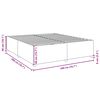 vidaXL Cadre de lit sans matelas noir 200x200 cm tissu
