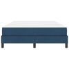 vidaXL Lit &agrave; ressorts avec matelas Bleu 160 x 200 cm tissu