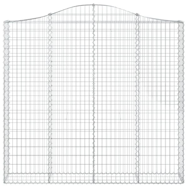 vidaXL Paniers &agrave; gabions arqu&eacute;s 11 pcs 200x30x180/200 cm Fer galvanis&eacute;