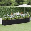 vidaXL Lit sur&eacute;lev&eacute; de jardin Acier galvanis&eacute; Anthracite