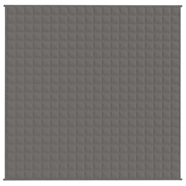 vidaXL Couverture lestée Gris 200x200 cm 13 kg Tissu