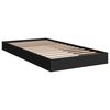 vidaXL Cadre de lit sans matelas noir 90x190 cm bois ingénierie