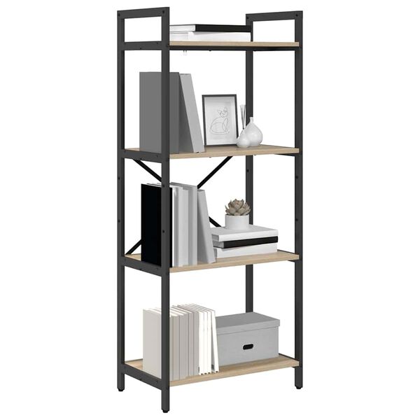 vidaXL &Eacute;tag&egrave;re Ch&ecirc;ne Sonoma 56 x 34 x 133,5 cm Bois d'ing&eacute;nierie