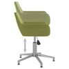 vidaXL Chaises pivotantes &agrave; manger lot de 4 vert clair velours