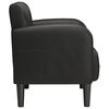 vidaXL Chaise de canapé avec accoudoirs noir 54 cm similicuir