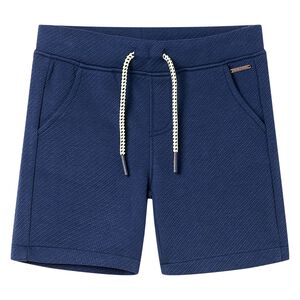 Short pour enfants avec cordon de serrage bleu fonc&eacute; 104