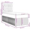 vidaXL Sommier &agrave; lattes de lit et matelas Gris clair 80x200 cm Velours