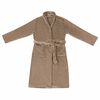 vidaXL Robe de bain sans capuche Camel m Flanelle