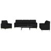 vidaXL Ensemble de canap&eacute;s 4 pcs repose-pied et coussins d&eacute;coratifs