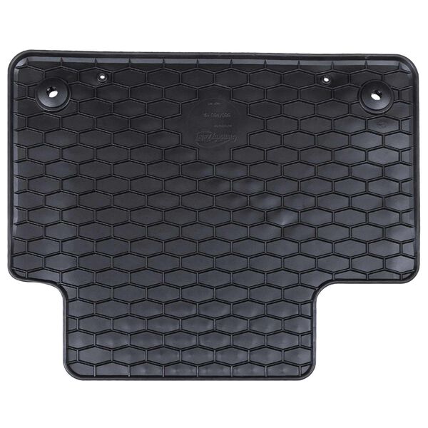 vidaXL Tapis de voiture 4 pcs Noir Caoutchouc
