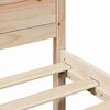 vidaXL Cadre de lit avec t&ecirc;te de lit Naturel 90 x 190 cm Pin massif