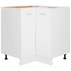 vidaXL Armoire d'angle basse Lyon blanc 75,5x75,5x81,5 cm