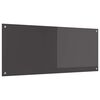 vidaXL Protection de cuisine Gris foncé 120 x 50 x 0,6 cm verre trempé