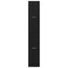 vidaXL Cabinet de Pharmacie Ch&ecirc;ne noir 30 x 41 x 174.5 cm