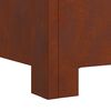 vidaXL Foyer de chemin&eacute;e Marron 80 x 80 x 40 cm Acier patin&eacute;