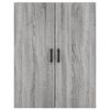 vidaXL Armoire murale sonoma gris 69,5x34x90 cm