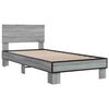 vidaXL Cadre de lit sans matelas sonoma gris 90x200 cm