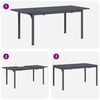 vidaXL Ensemble de salle &agrave; manger pour jardin 9 pcs Noir polyrotin