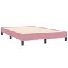vidaXL Sommier à lattes de lit sans matelas rose 120x210 cm velours