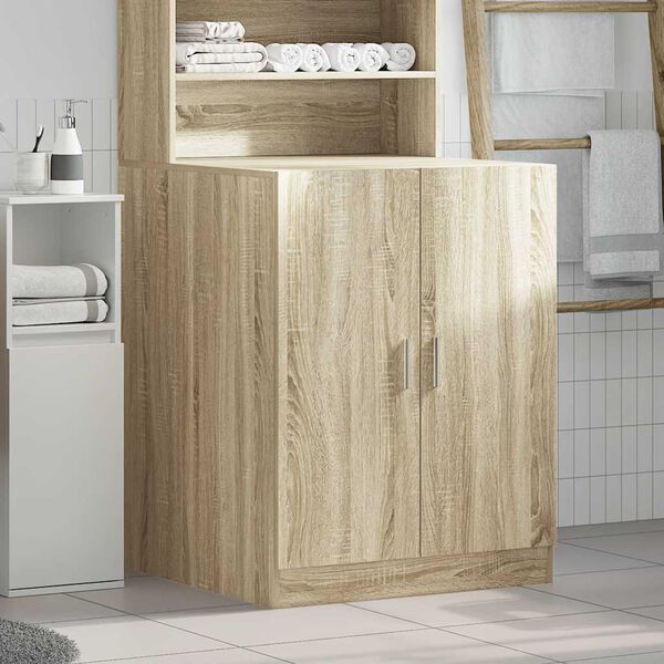 vidaXL Meuble pour machine &agrave; laver Ch&ecirc;ne sonoma 71x71,5x91,5 cm