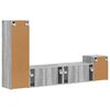 vidaXL Ensemble meuble TV 4 pcs Gris Sonoma Bois d'ing&eacute;nierie
