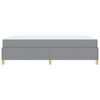 vidaXL Cadre de lit avec matelas Gris clair 140 x 200 cm tissu