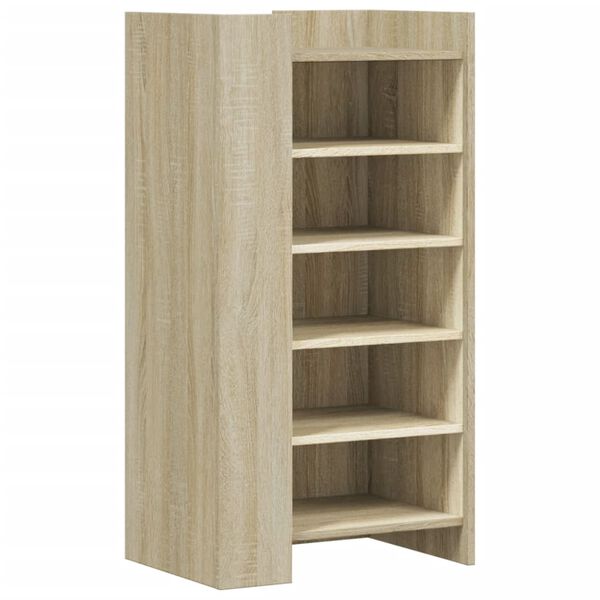 vidaXL Armoire &agrave; chaussures ch&ecirc;ne sonoma 52x37,5x100 cm