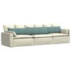 vidaXL Coussins de canap&eacute; 2 pcs Vert Mer 200 x 40 cm